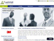 Tablet Screenshot of lucintel.com